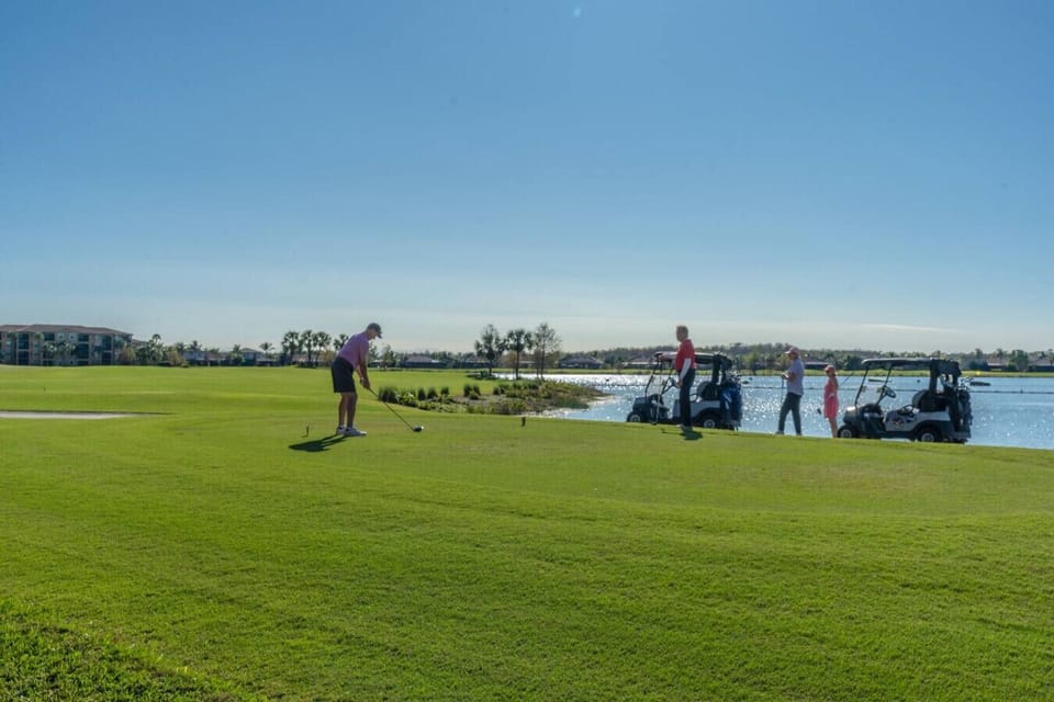 Take advantage of the beautiful golf course right outside your door!