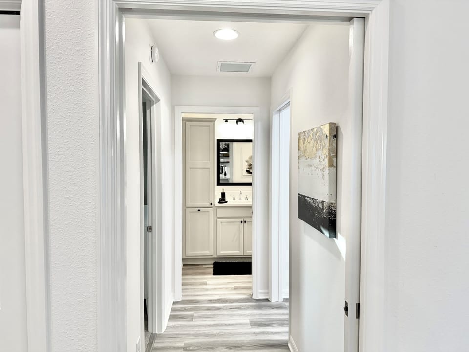 Guest Wing Can Be Closed off with the Pocket Door for More Privacy
