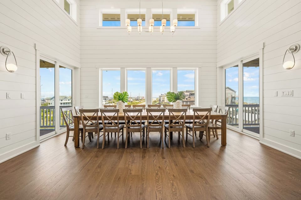 Dining Area with Ocean View on Fourth Level