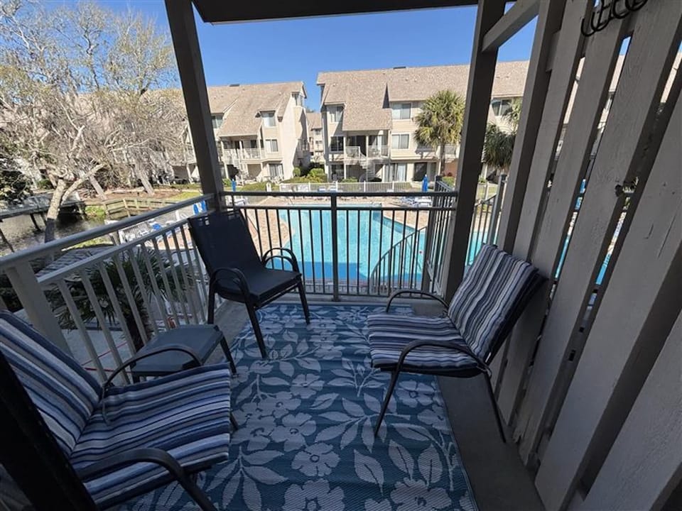 Soak up the sun with a pool view