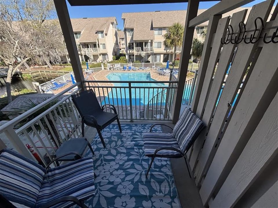 Soak up the sun with a pool view
