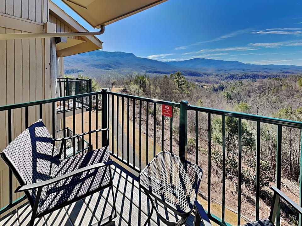 Balcony with a Smoky Mountain View