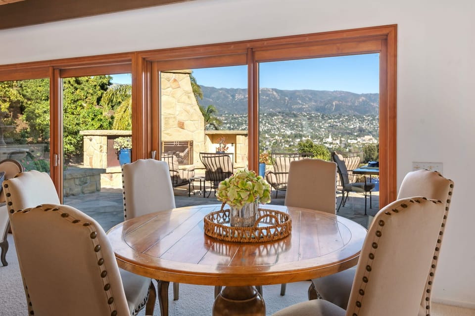 Dining in living room