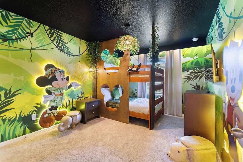 Rest peacefully in the elegantly designed bedroom featuring plush bedding and ample comfort!