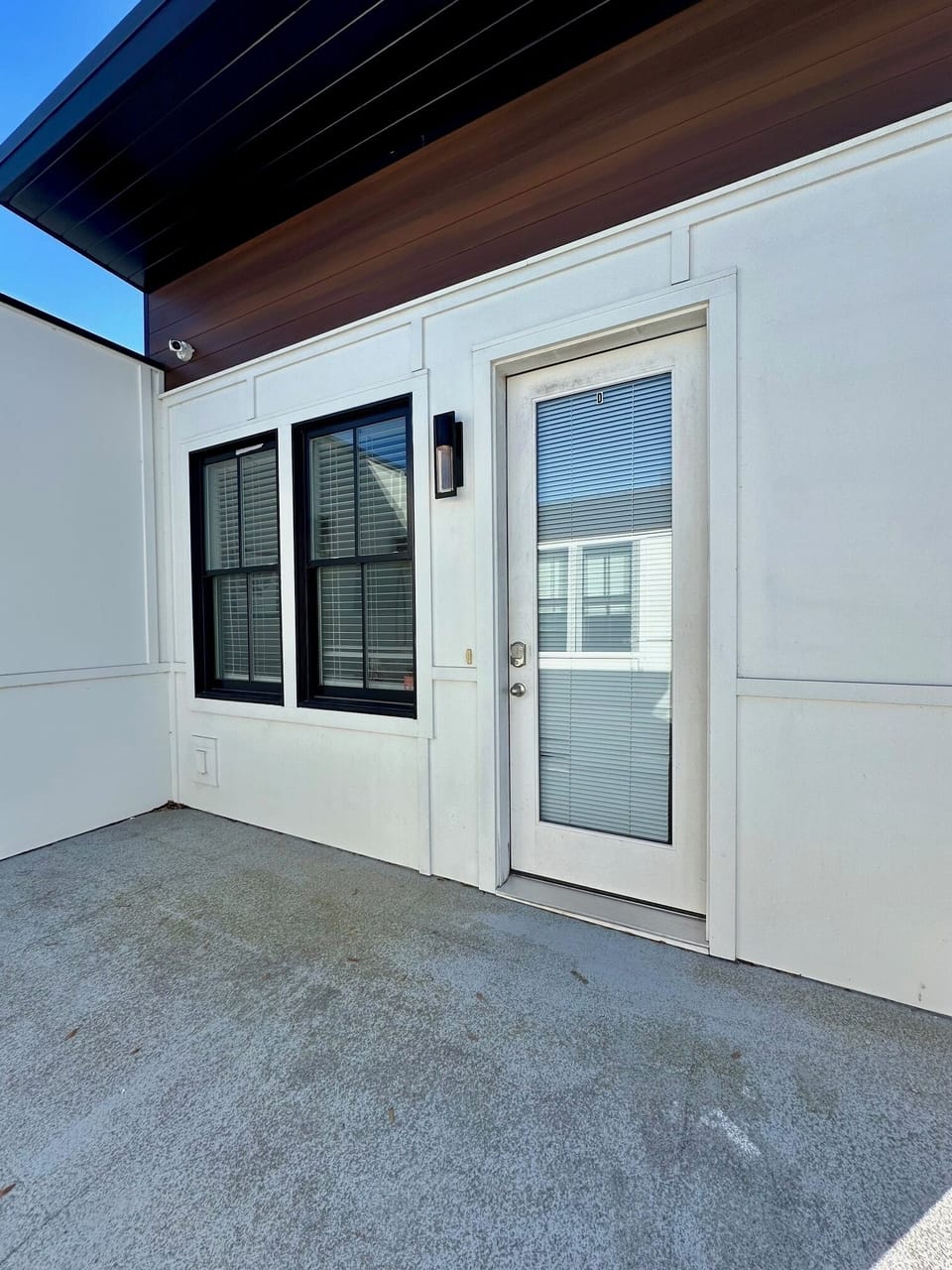 Entrance on rooftop deck