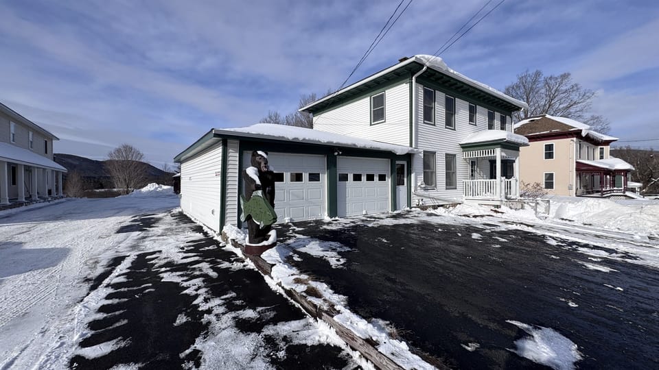 Exterior of the house as you pull up from the street