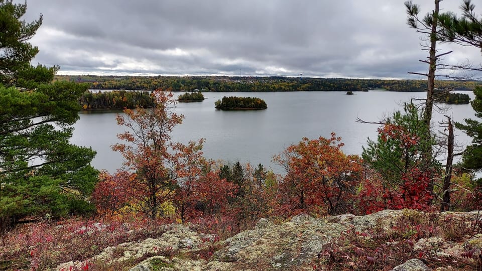 Spectacular views from private hiking trail behind the cottage.