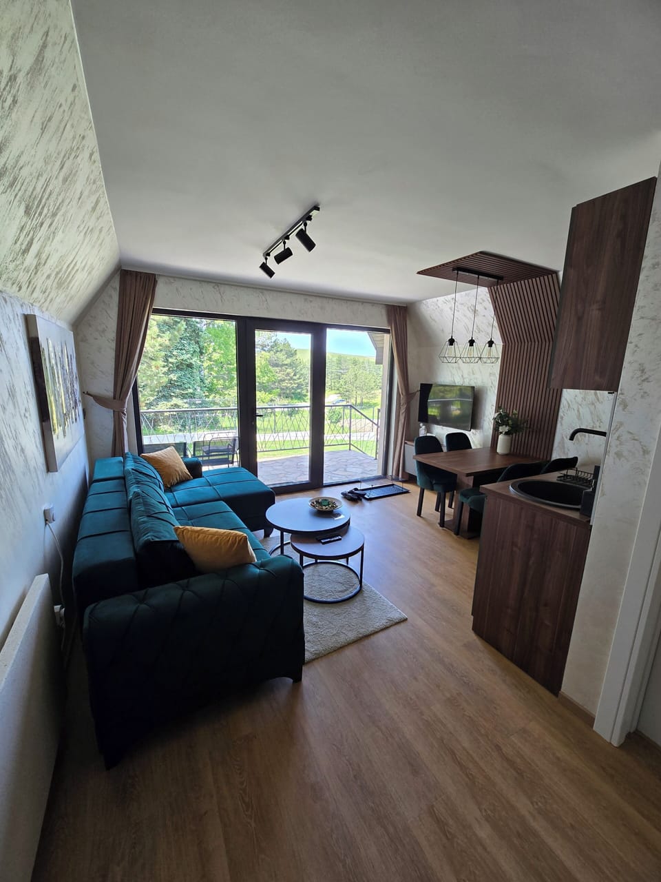 Living room with a View of Nature