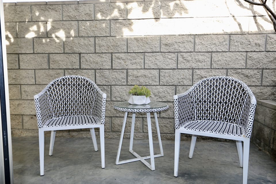 Outside seating to enjoy.