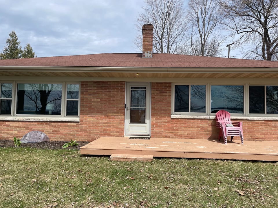 view of house from lake