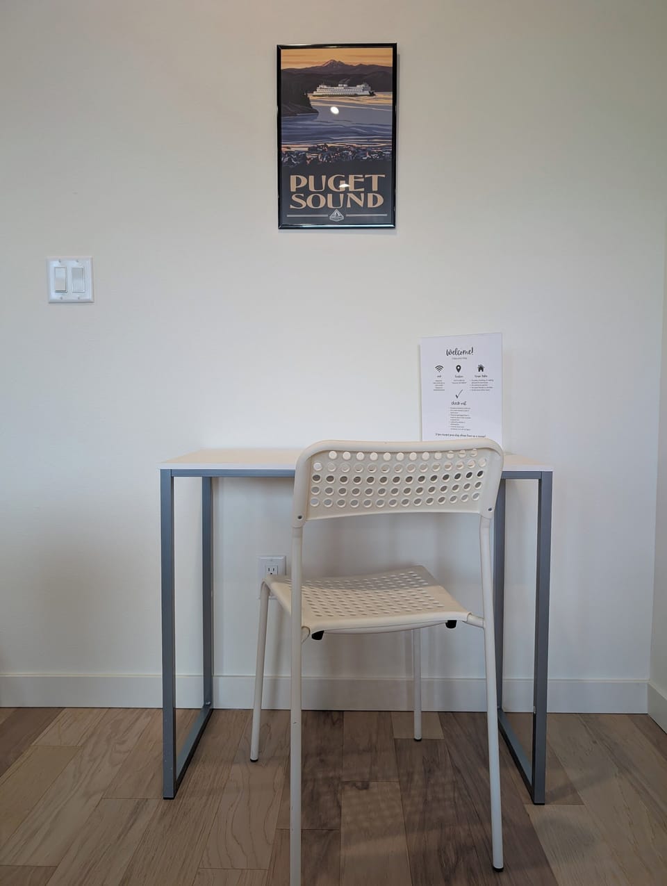 Dedicated work space.