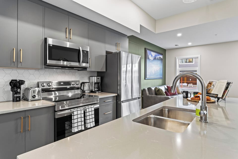 Fully stocked kitchen