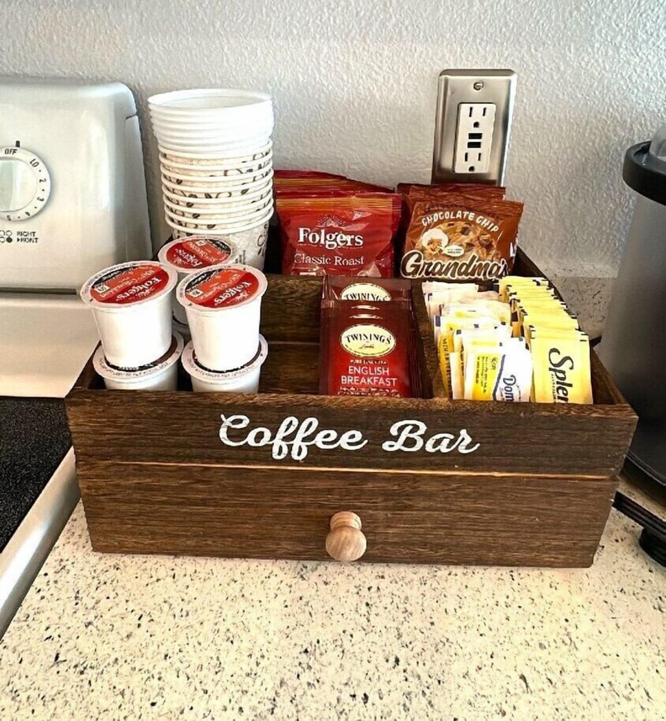 Indulge in the simple pleasure of a freshly brewed cup with the complimentary coffee bar, thoughtfully designed to offer guests a delightful start to each day.