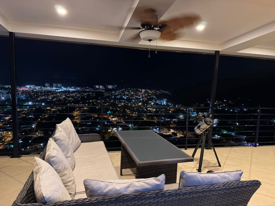 Patio at night 