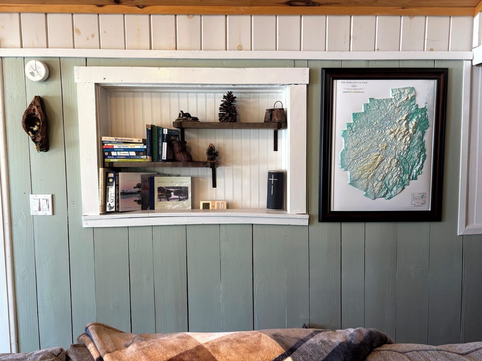 Local books and bluetooth speaker