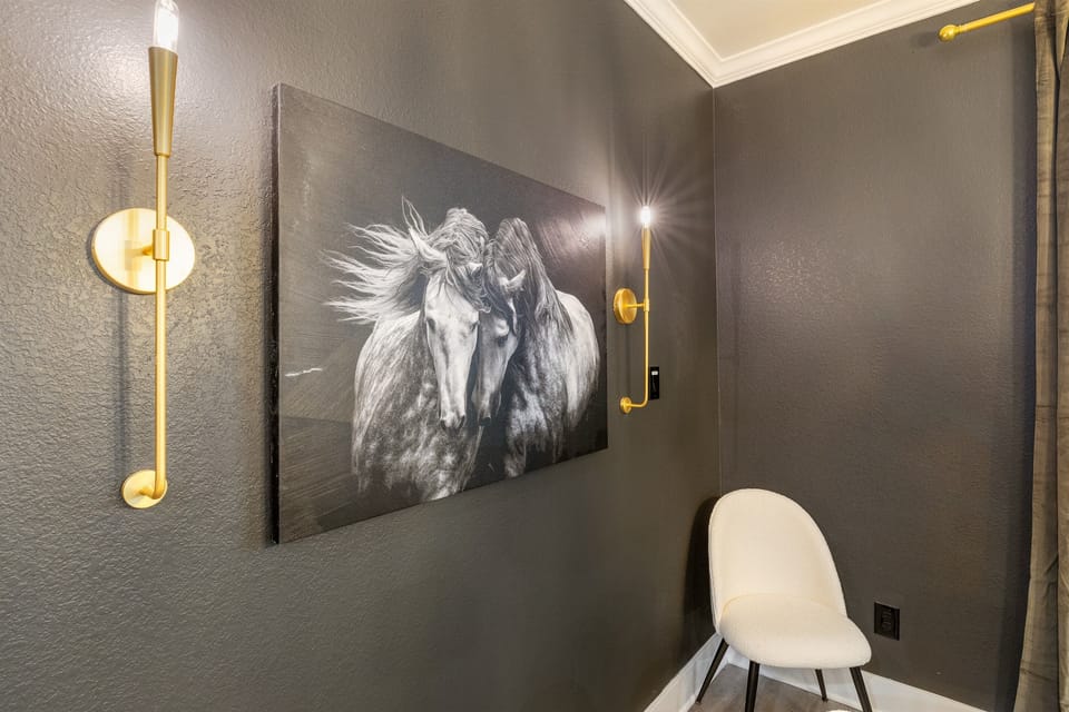 Western elegance captured in bold black strokes