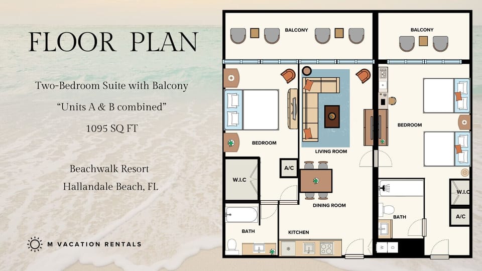 Floor plan layout of the unit for easy navigation.