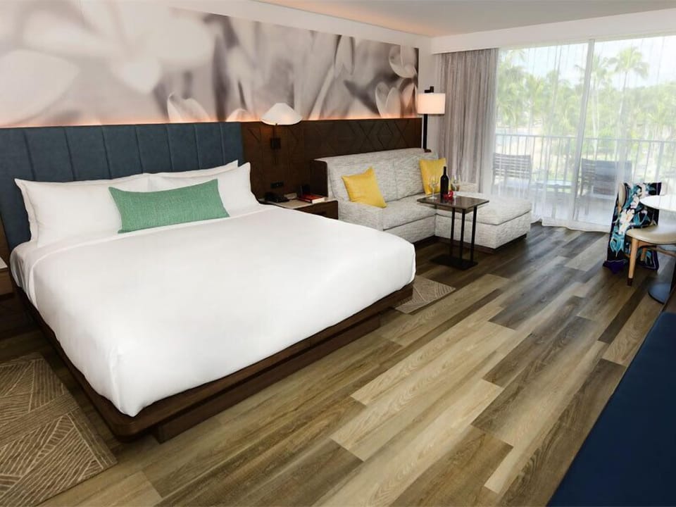 Stretch out on plush bedding after sun-soaked beach days.