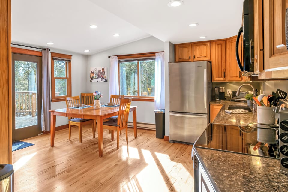 Spacious dining area