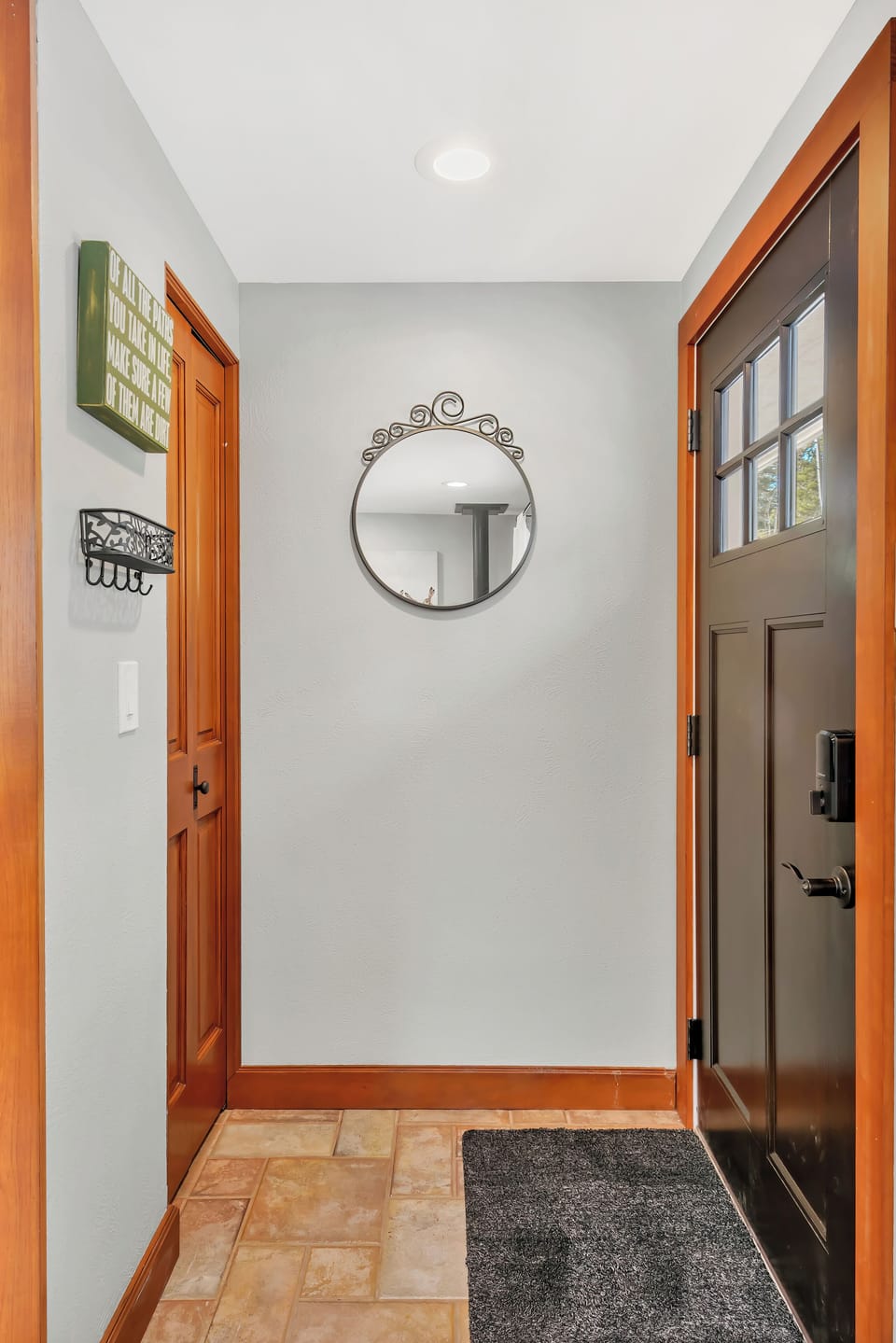 Entry with coat closet