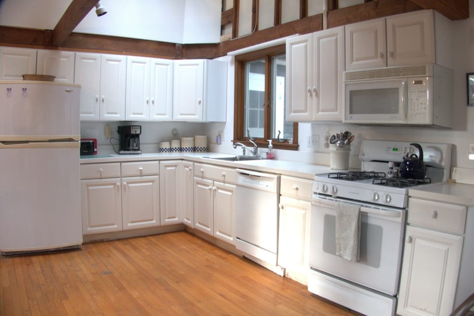 Fully stocked kitchen with all the amenities.