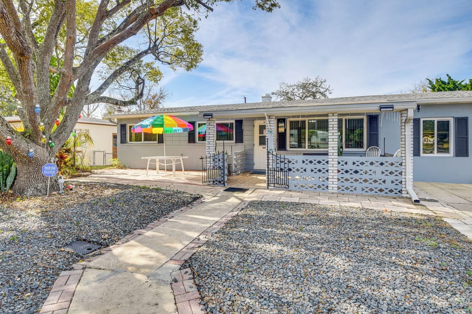 Property Exterior | Furnished Patios | Fenced-In Yard