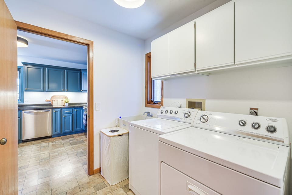 Laundry Area | 1st Floor | Washer/Dryer | Laundry Detergent | Iron/Board