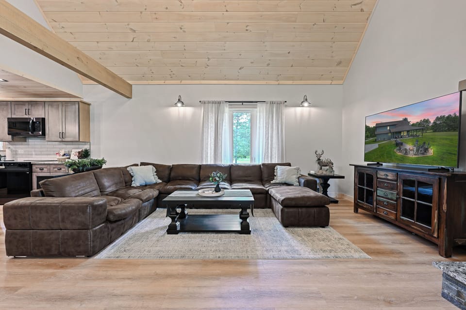 Living Room | 1st Floor | Central A/C & Heating | Fireplace (Decorative Only)