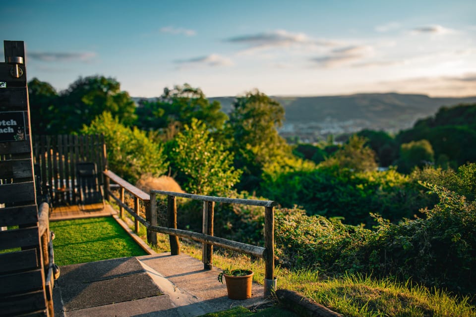 Outside Glamping pod
