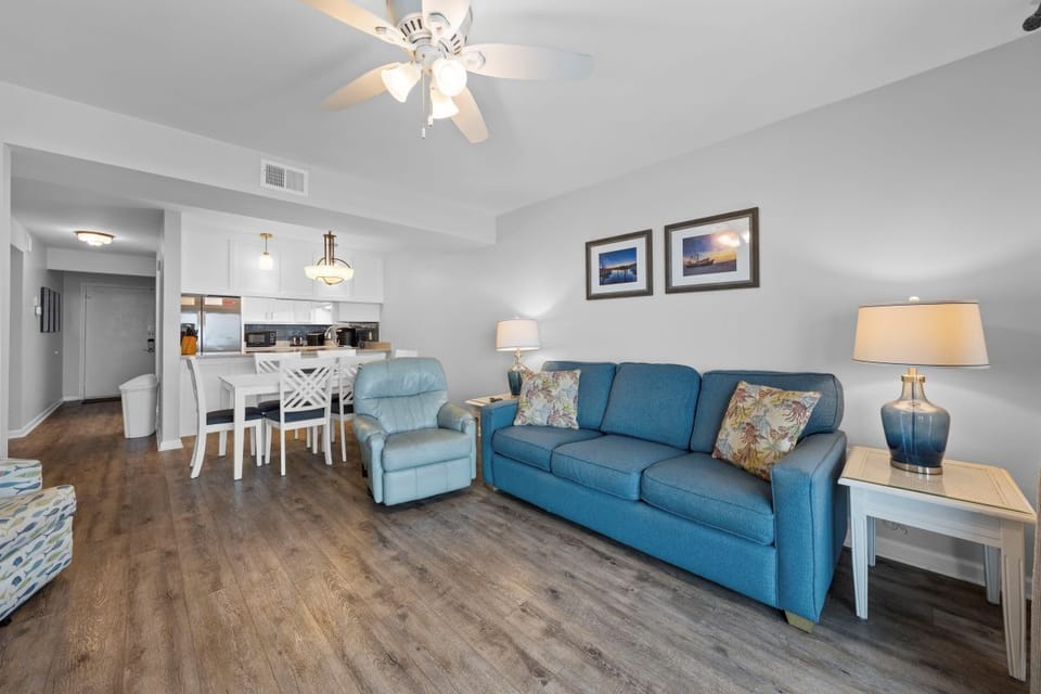 Compass Point 308 Living Room with Queen Sleeper