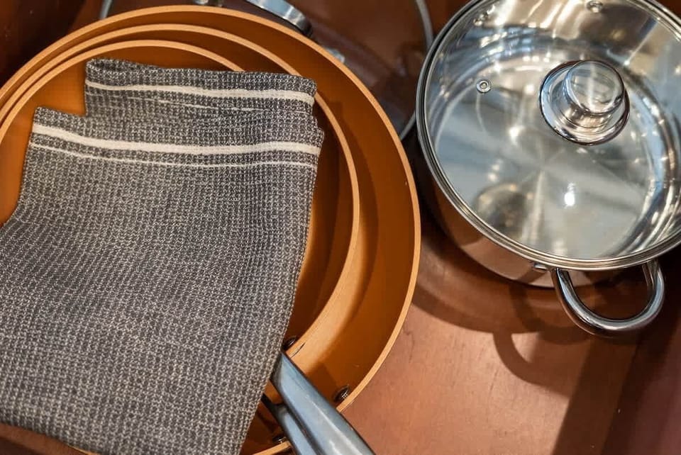 Fully stocked with pots & pans