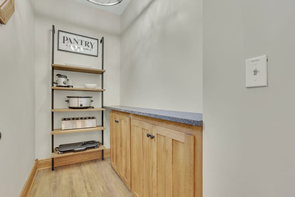 Our kitchen comes fully stocked for you and your group! 