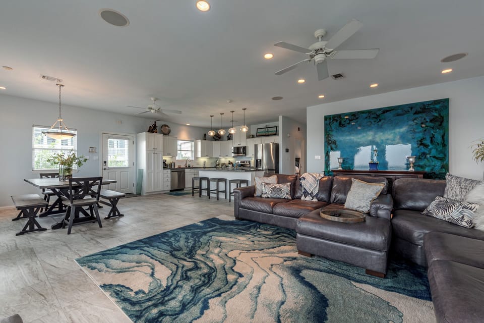 The open flow floor plan & bay views make this a great home for entertaining!