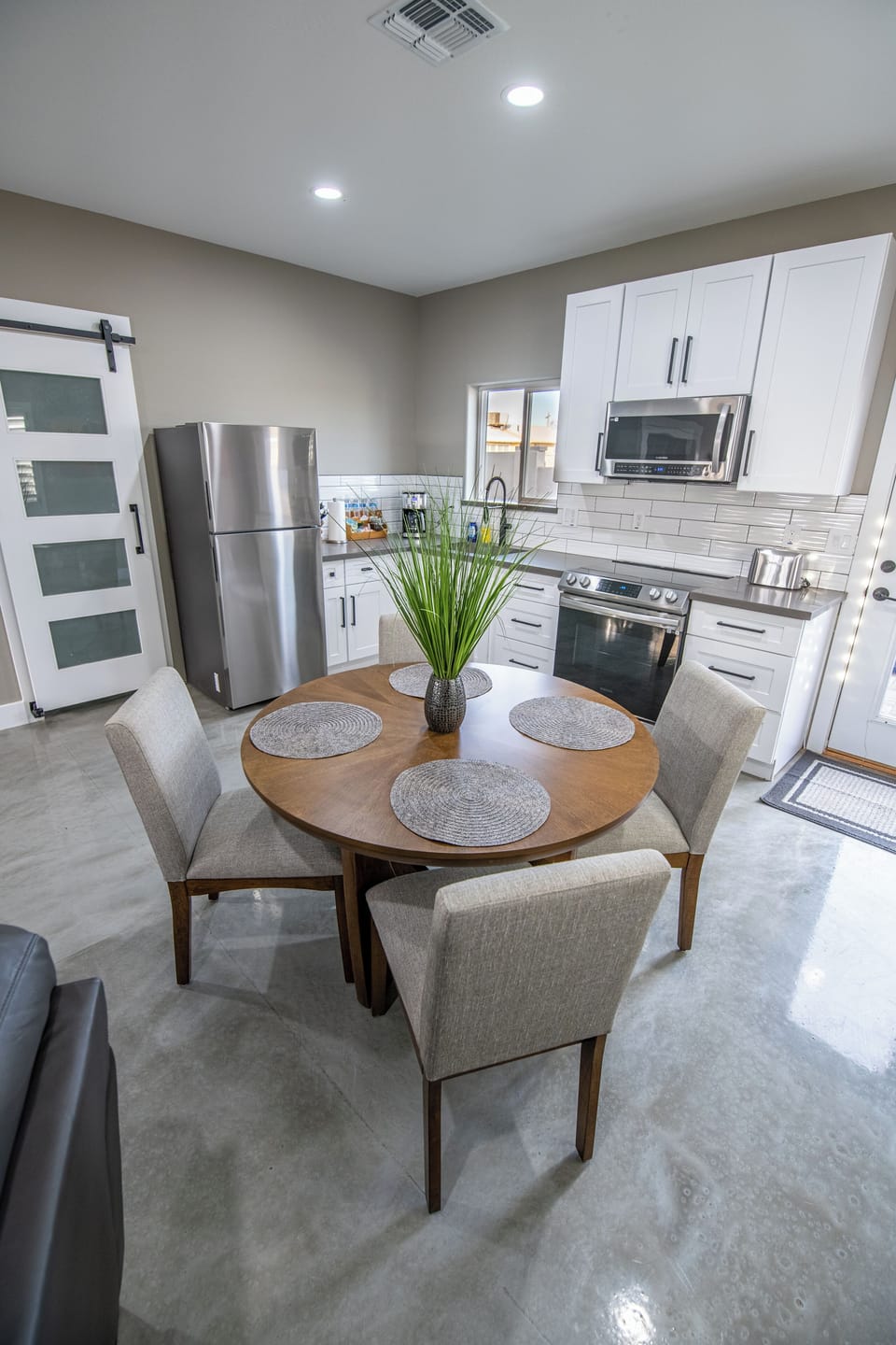 Kitchen and dining area