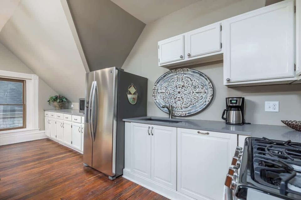 *** Please Note:  Oven on 3rd floor was removed to make this home a duplex, and to comply with KCMO's Short Term rental laws- which do not allow all units to be rented if its a tri-plex (dumb, I know, but its the law).***