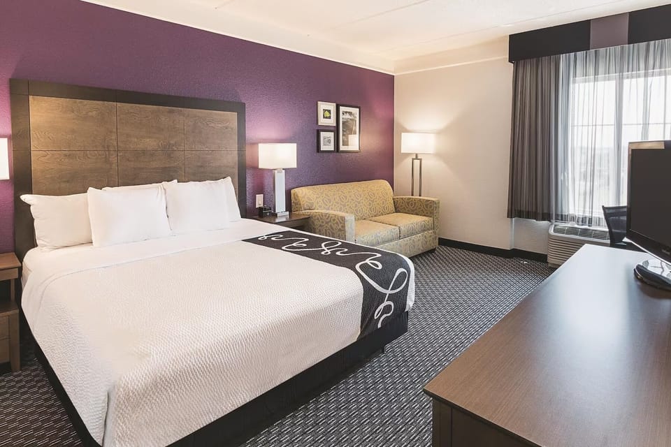 Stretch out in a roomy layout with soft, calming light.