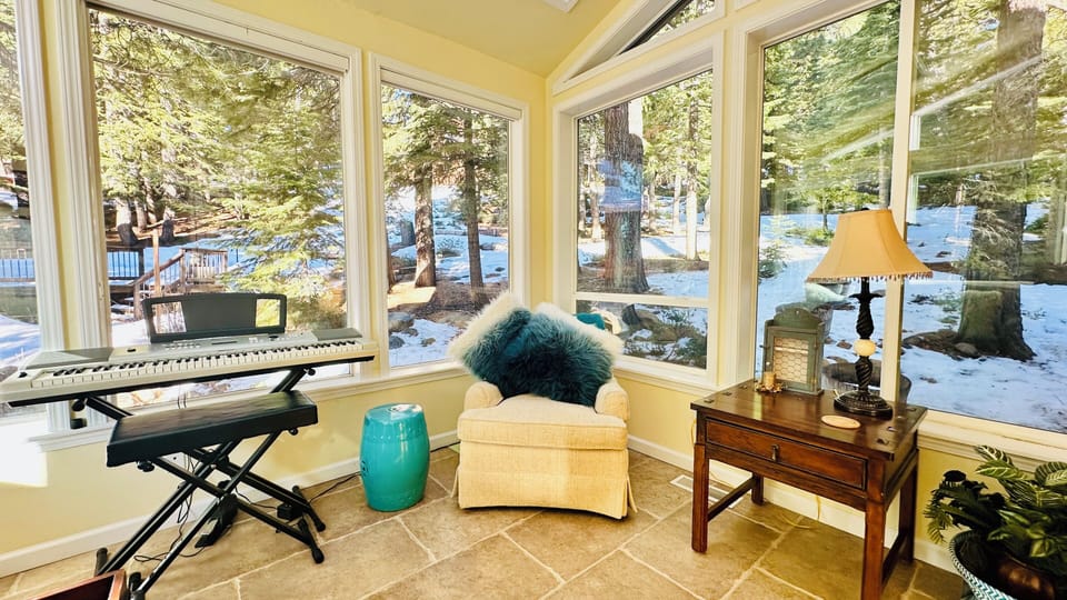 Curl up with a good book (lots to choose from)!