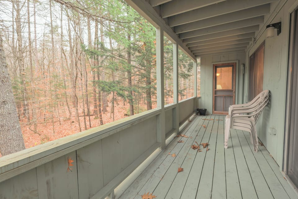 Deck from master bedroom to living area