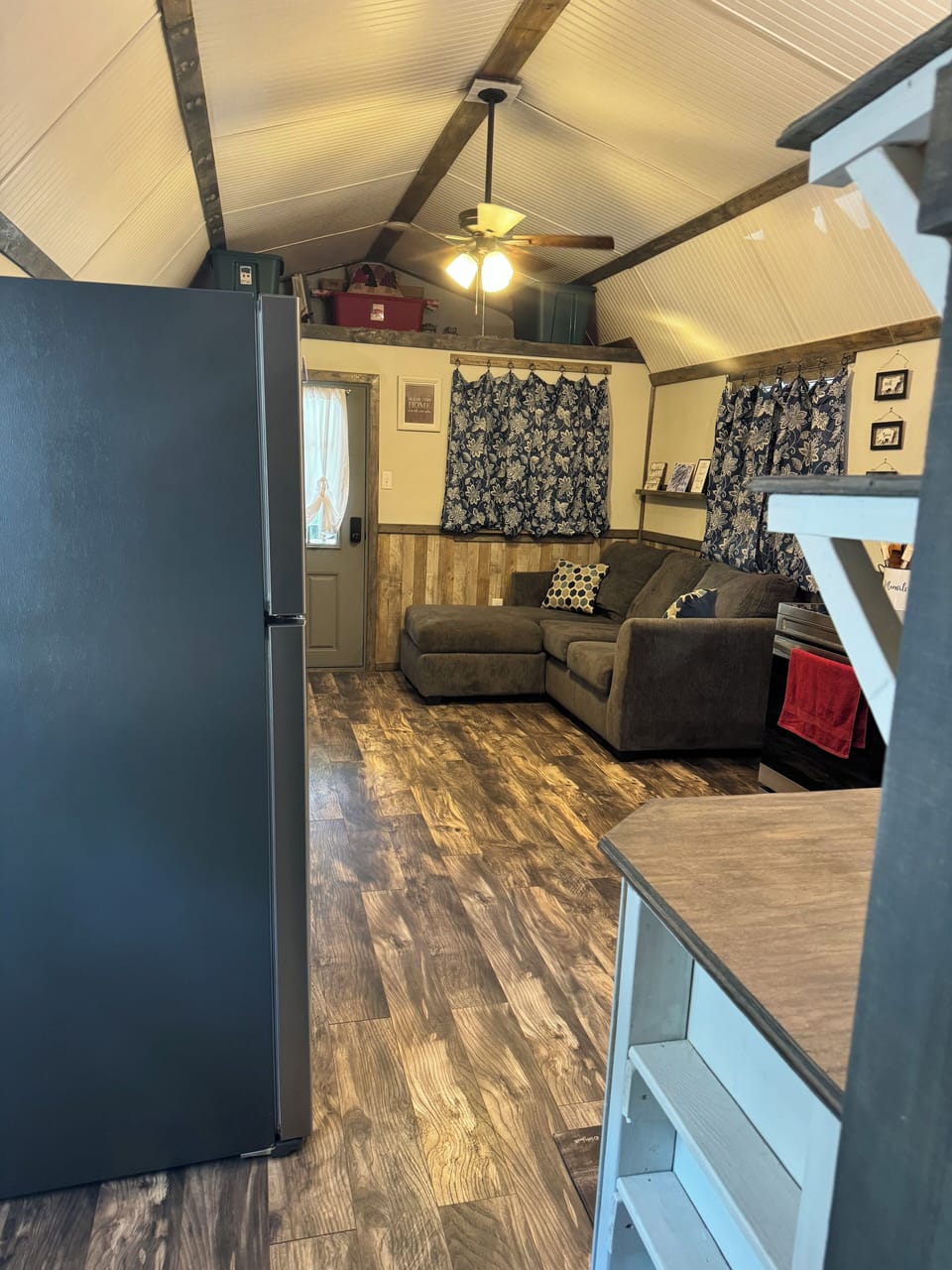 Pop some popcorn provided in the kitchen & curl up on the couch for movie time. 