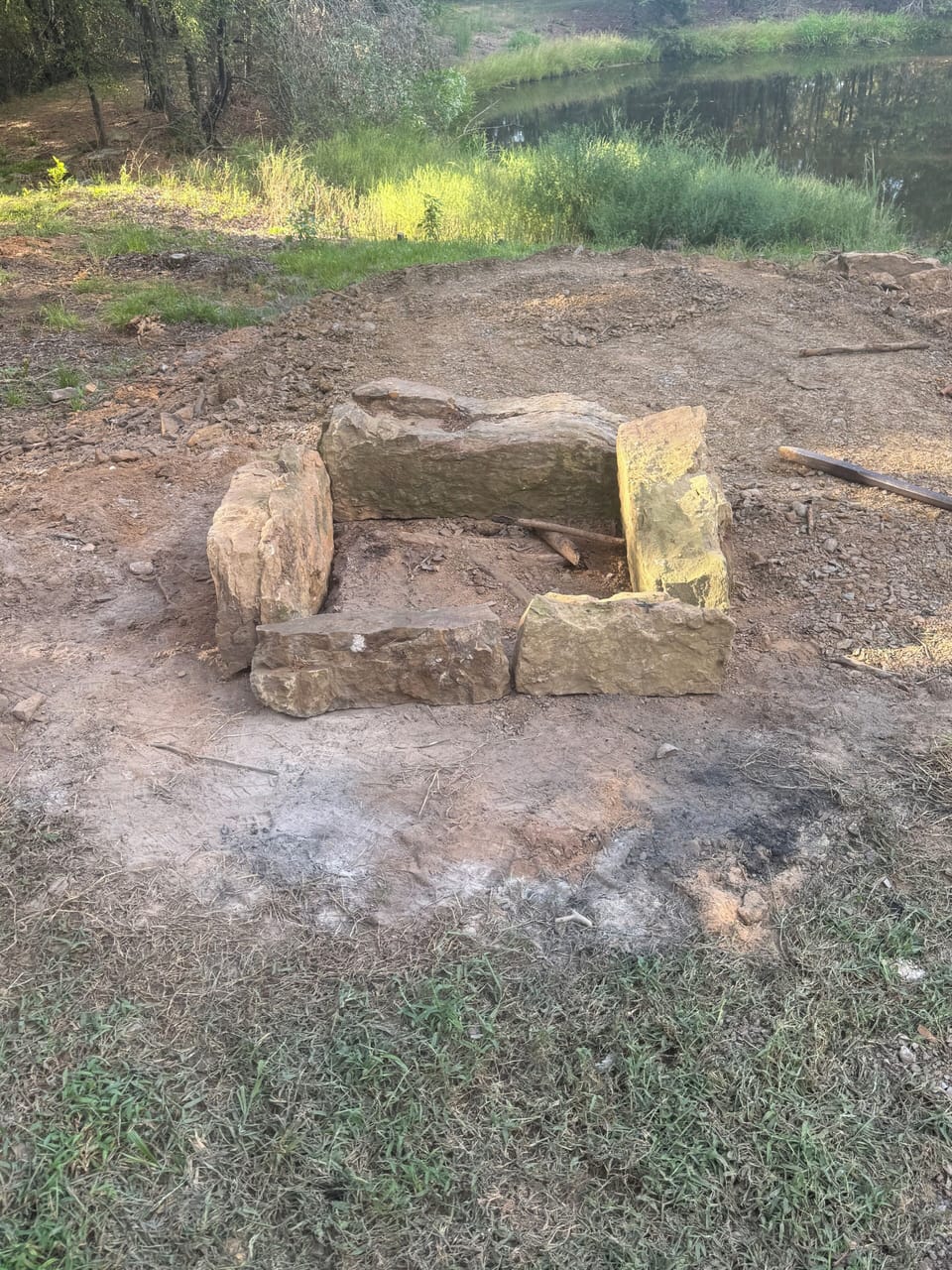 Grab some logs from the wood pile to roast hot dogs or marshmallows 