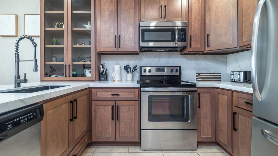 The kitchen.