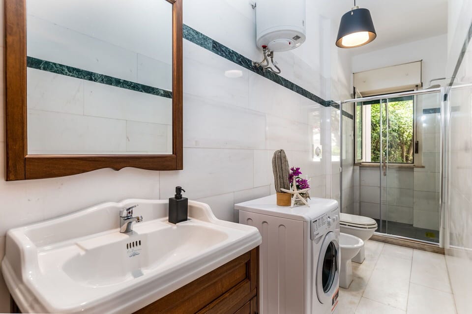 Interior Design, Plumbing Fixture, Flooring, Sink, Bathroom Cabinet, Tap, Bathroom, Floor, Plumbing, Home