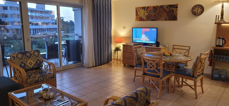 Living room and TV set