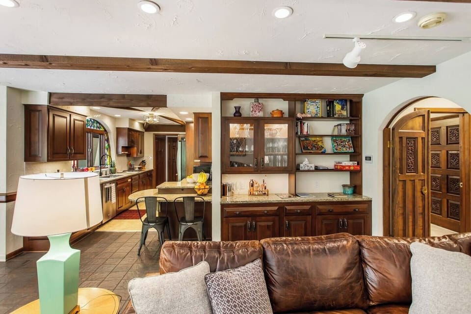 Family room leading into the kitchen
