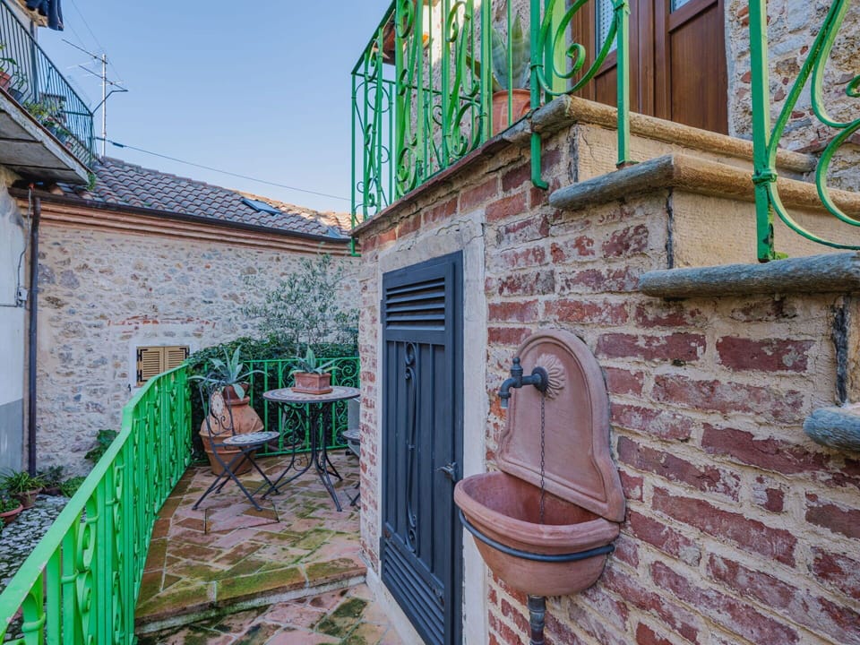 Wall, Door, Iron, Flowerpot, Metal, Houseplant, Handrail, Brick