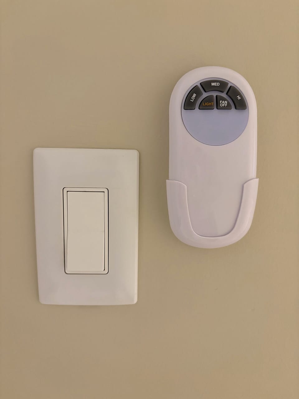 Fan remote control.