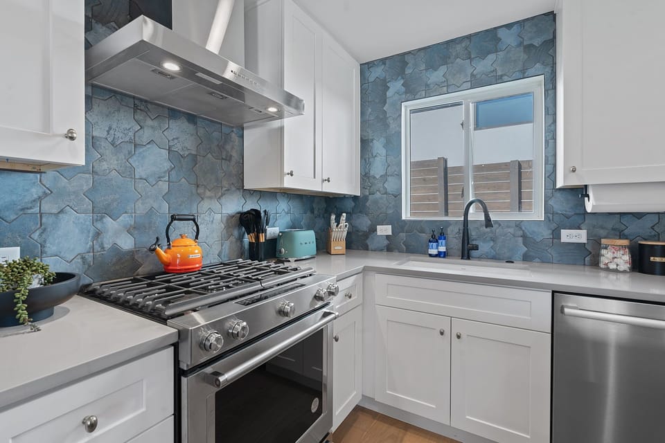Fully stocked kitchen