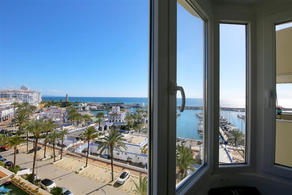 Beautiful sea views from the second terrace in this apartment