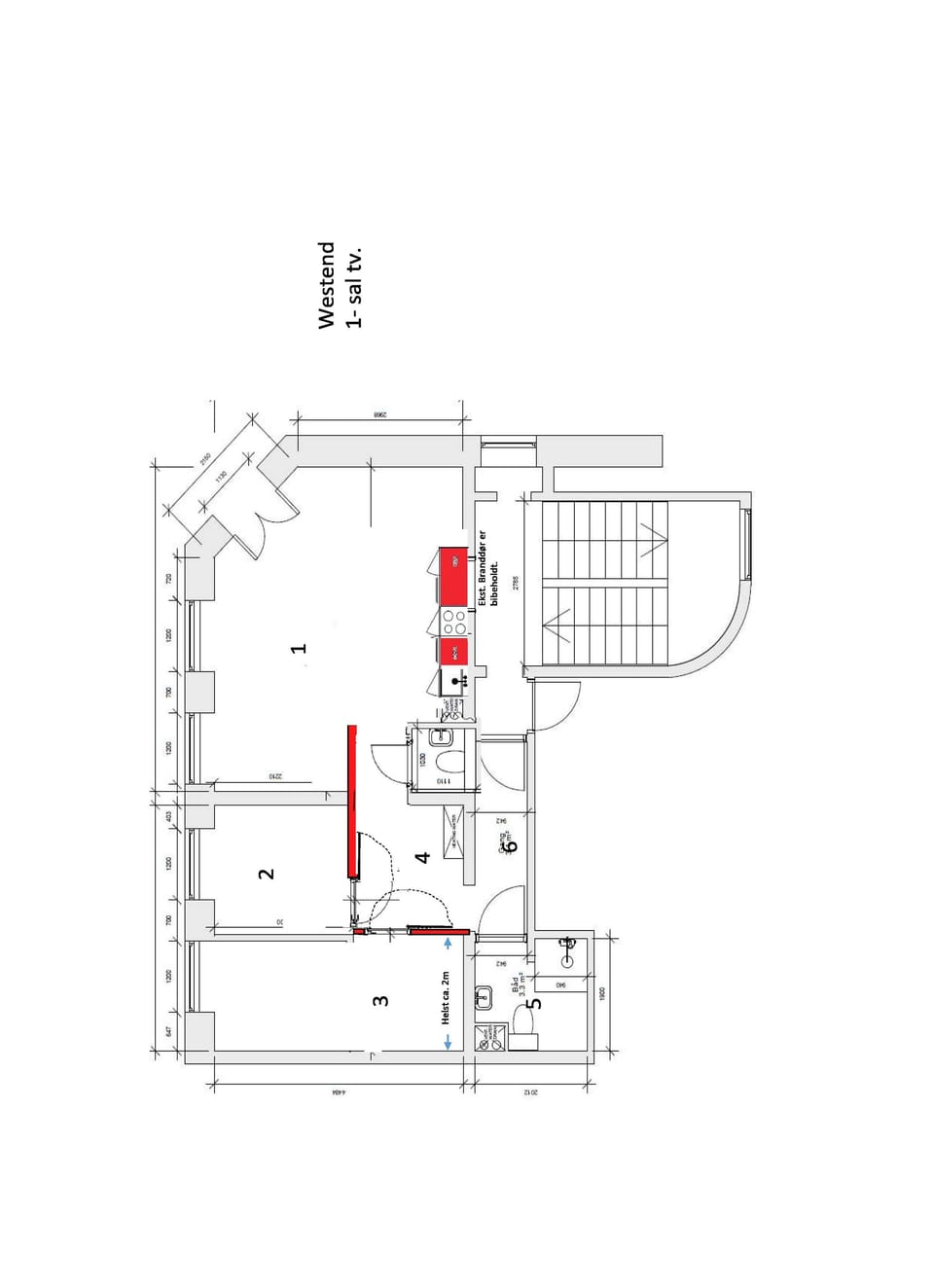 plan of the apartment