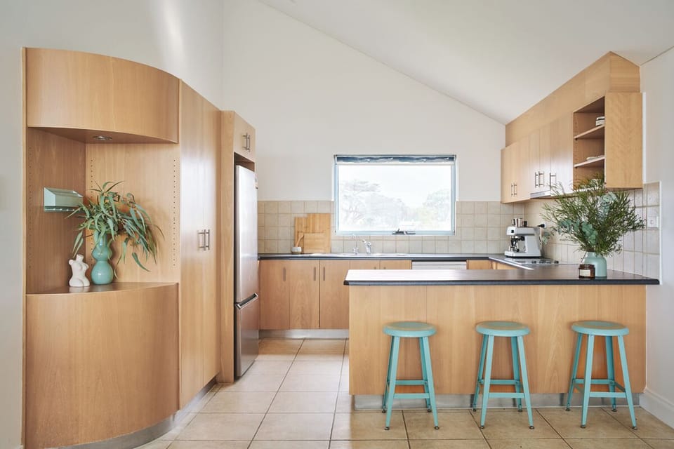 Well equipped kitchen with basic cooking essentials.
